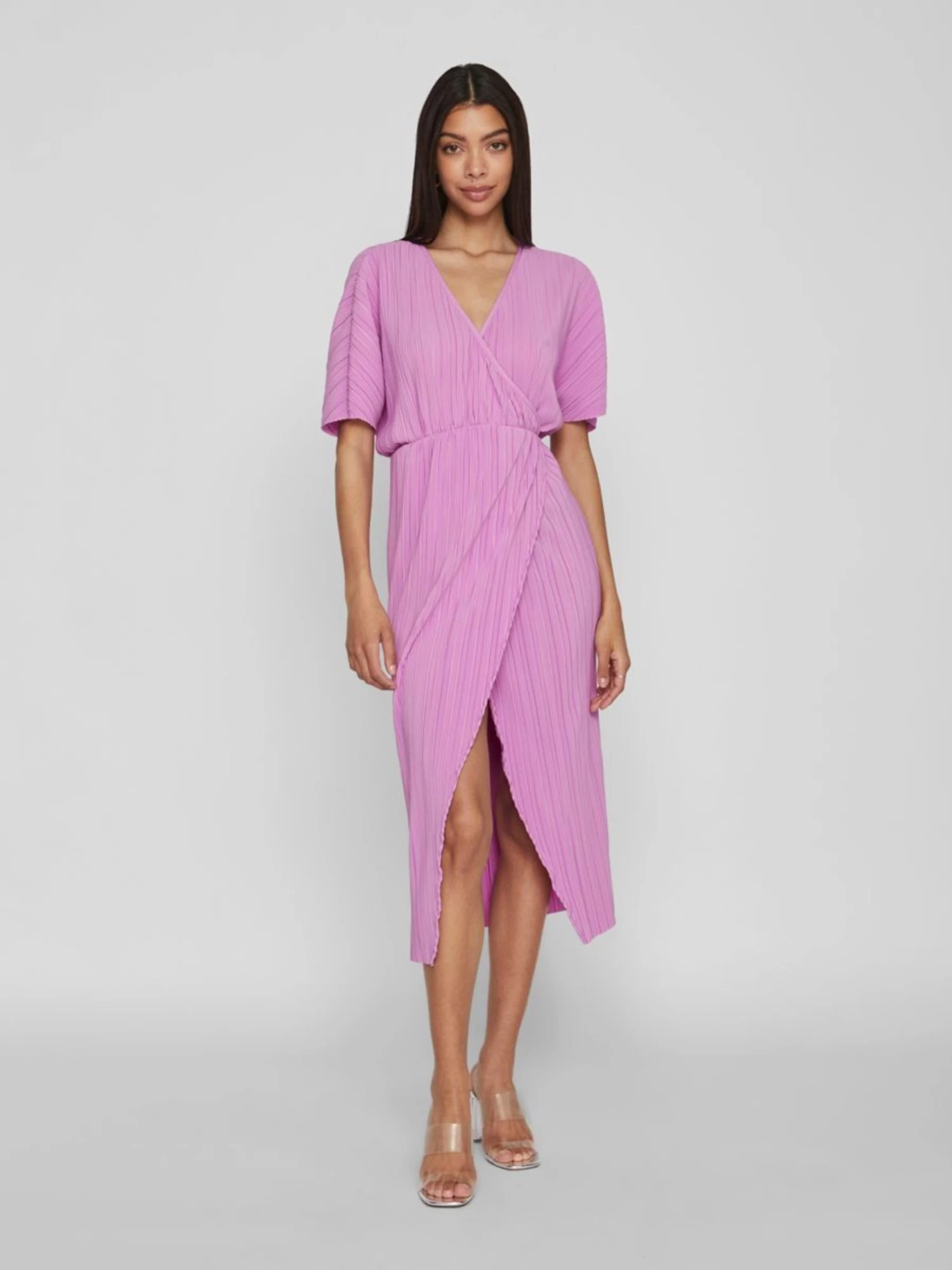 Vila Midi Jurken Jurk Dames Eosine 5 Vila Midi Jurken Jurk Dames Eosine - Afbeelding 3