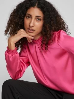 Vila Blouseshirts Blouse Dames Pink -Vila 5c074730109d3e36d8c99d16d9fbe0d5