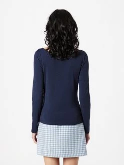 Vila Longsleeves Shirt EMILIE Dames Navy -Vila 5c21d76cb4b1beeb5d1679c59f39985f