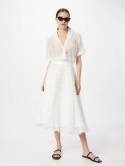 Midi Rokken Rok NANNA Dames Wit -Vila 5c921fef301f595867a8c13a9c3fad9f