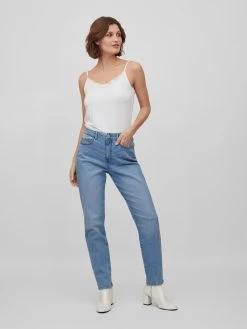 Vila Straight Regular Jeans Naomi Dames Blauw 12 Vila Straight Regular Jeans Naomi Dames Blauw -Vila 5dec8b120b6d31933bd490ad5b069511