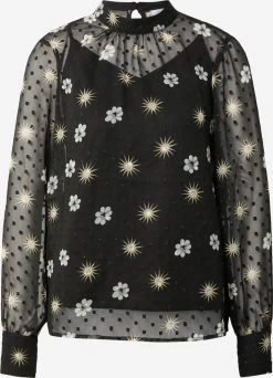 Vila Longsleeves Shirt VISUN EDEE Dames Zwart