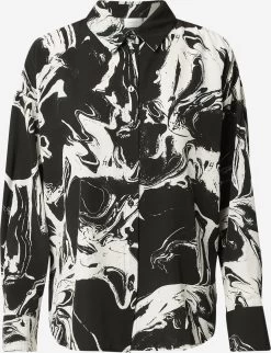 Vila Overhemden Blouse Dames Zwart