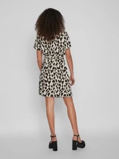 Vila Blousejurken Blousejurk Dames Beige / Zwart 11 Vila Blousejurken Blousejurk Dames Beige / Zwart -Vila 5f898604160af3e348f4f437e2084151