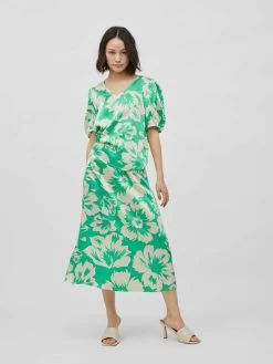 Vila Blouses Met Korte Mouw Blouse Dames Beige / Groen / Jade Groen -Vila 5fc16b7f855ab42d4429de0b8050e0f1