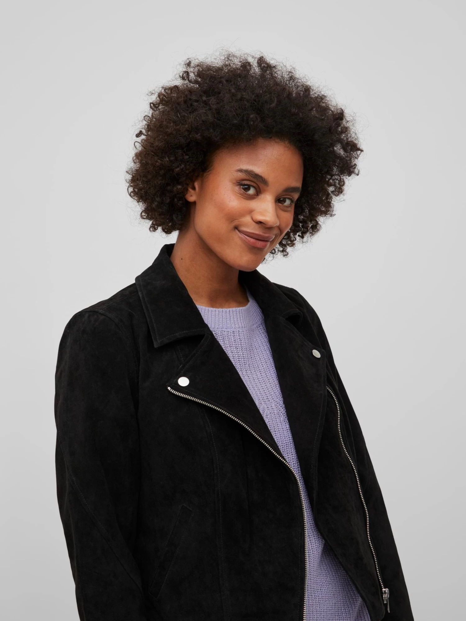 Vila Leren Jassen Tussenjas Sukki Dames Zwart 9 Vila Leren Jassen Tussenjas Sukki Dames Zwart - Afbeelding 7