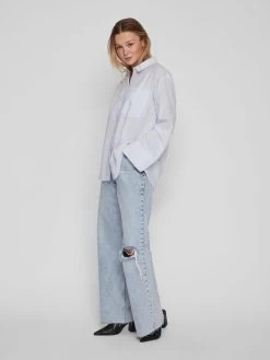 Vila Overhemden Blouse Dames Hemelsblauw 12 Vila Overhemden Blouse Dames Hemelsblauw -Vila 6043511b73b269c5d98a1089c861163f