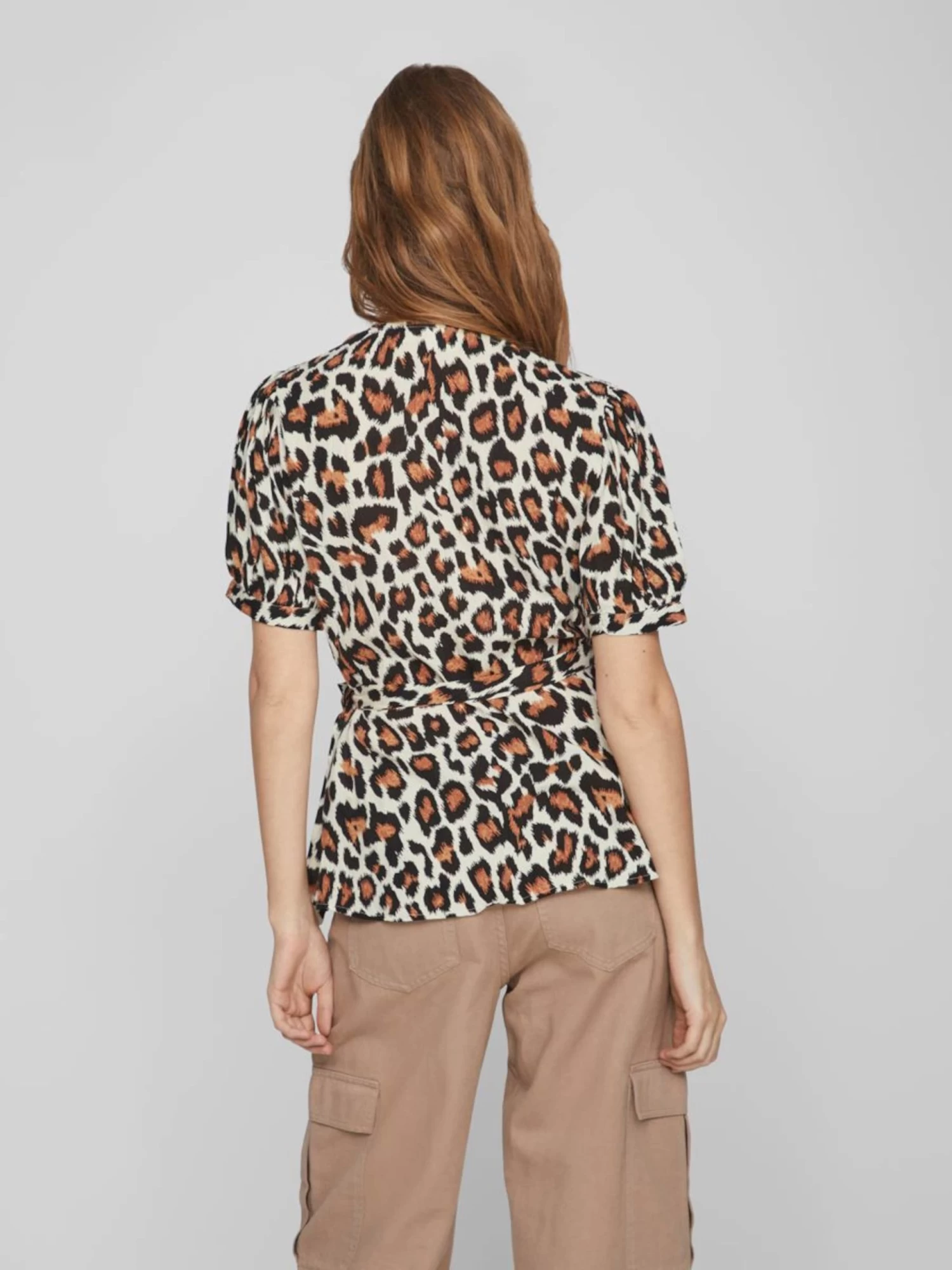 Vila Blouses Met Korte Mouw Blouse Mesa Dames Beige / Lichtbeige 6 Vila Blouses Met Korte Mouw Blouse Mesa Dames Beige / Lichtbeige - Afbeelding 4