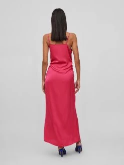 Vila Maxi Jurken Jurk Ravenna Dames Magenta -Vila 61137caca8c7f9ae31a2ee6d05d83ef0