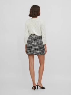 Vila Mini Rokken Rok Clema Dames Zwart -Vila 6113c0c71a3b56711eff8840ffeef537