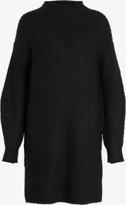 Vila Gebreide Jurken Gebreide Jurk Suba Dames Zwart