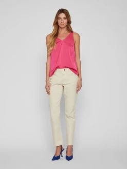 Vila Tanktops Top RAVENNA Dames Pitaja Roze -Vila 61861234da76dffa8b4b7c255befb6d3