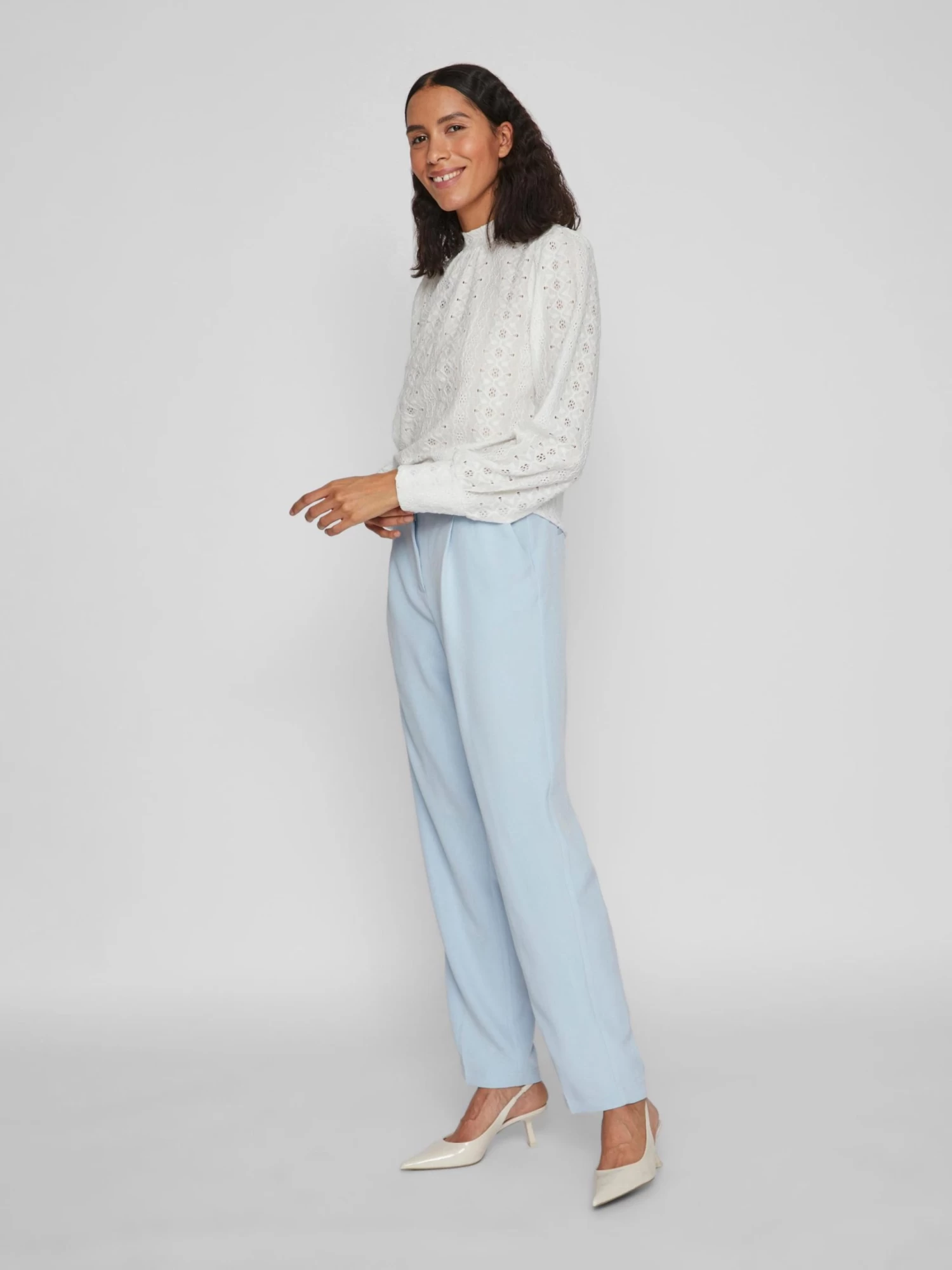 Vila Kanten Blouses Blouse Vera Dames Wit 7 Vila Kanten Blouses Blouse Vera Dames Wit - Afbeelding 5