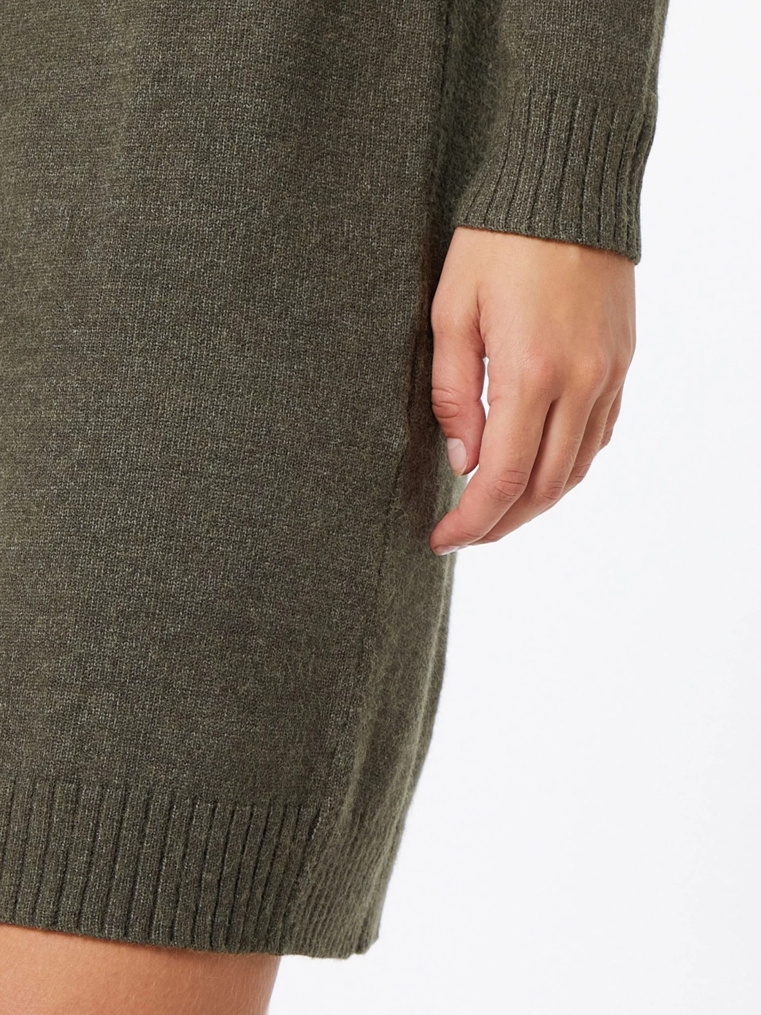 Vila Gebreide Jurken Gebreide Jurk Dames Kaki 7 Vila Gebreide Jurken Gebreide Jurk Dames Kaki - Afbeelding 5