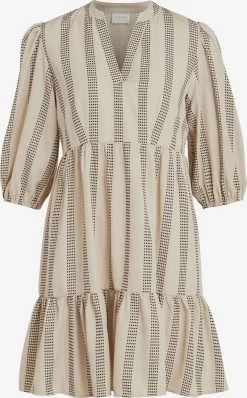Vila Mini Jurken Jurk Etna Dames Beige