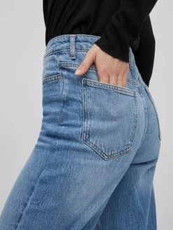 Vila Mom Jeans Loosefit Jeans Dames Blauw -Vila 630fc094215229a91ddf5ab5c72571af