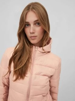 Vila Winterjassen Winterjas Dames Roze -Vila 63edd255856ef607d22544afb015993b