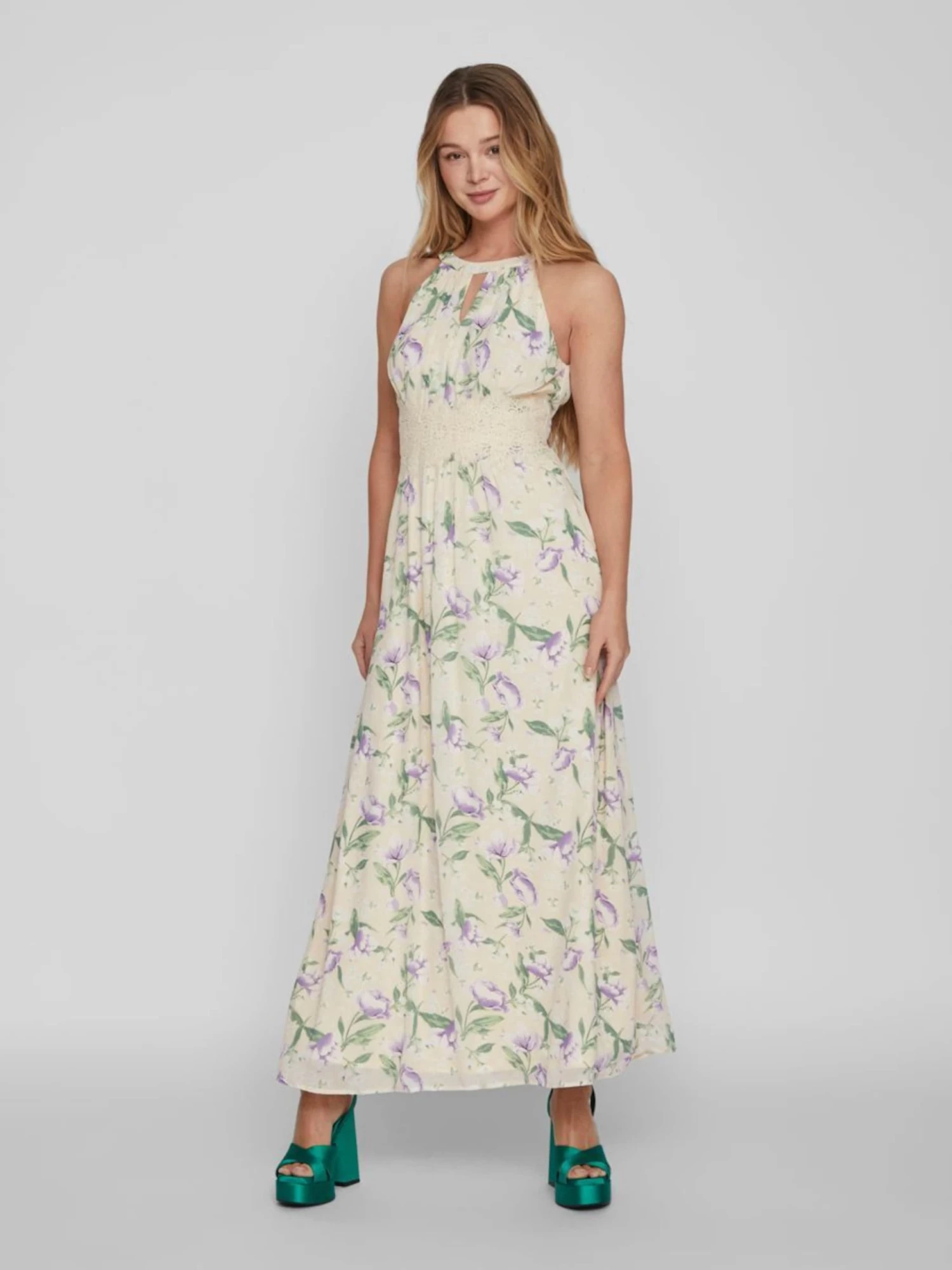 Zomerjurken Zomerjurk Milina Dames Crème 4 Zomerjurken Zomerjurk Milina Dames Crème - Afbeelding 2