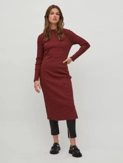 Vila Jerseyjurken Jurk Balu Dames Pastelrood -Vila 65c43d5626134504d4f344210d1560c2