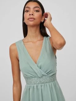 Vila Mini Jurken Jurk Dames Mintgroen -Vila 66352e64cf2c1b16c2ea9259b1c005a9
