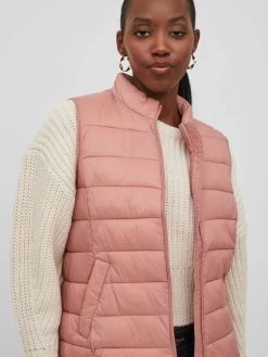 Vila Bodywarmers Bodywarmer Dames Pink -Vila 6657a3326837b7c72c3ea71977387267