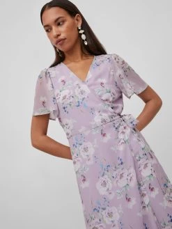 Vila Maxi Jurken Jurk Dames Lichtlila -Vila 6664843d176dc8b63972b881165704be