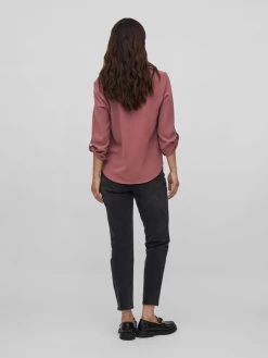 Vila Blouses Met Korte Mouw Blouse Dames Bruin -Vila 66f93e2eb44fc75dba77937591462f1c