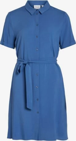 Vila Blousejurken Blousejurk Dames Blauw