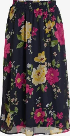 Vila Midi Rokken Rok Falia Dames Navy