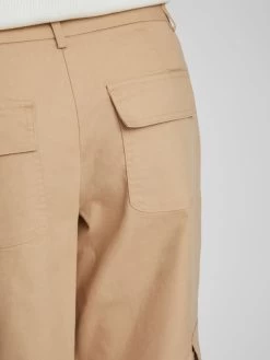 Vila Jeans Wide Leg Cargojeans Dames Beige -Vila 68d6e53884d8643315de7e76201a3577