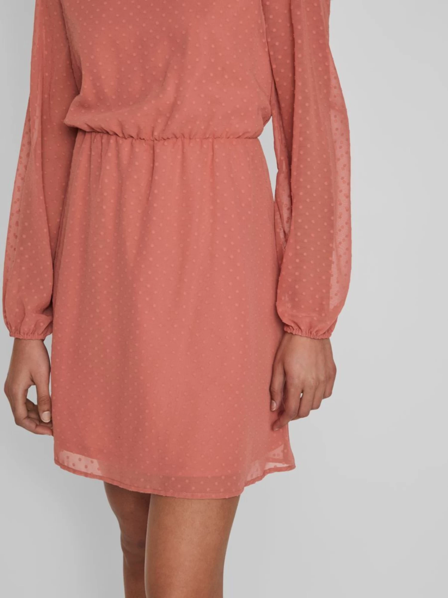 Vila Mini Jurken Jurk Dobby Dames Oudroze 7 Vila Mini Jurken Jurk Dobby Dames Oudroze - Afbeelding 5