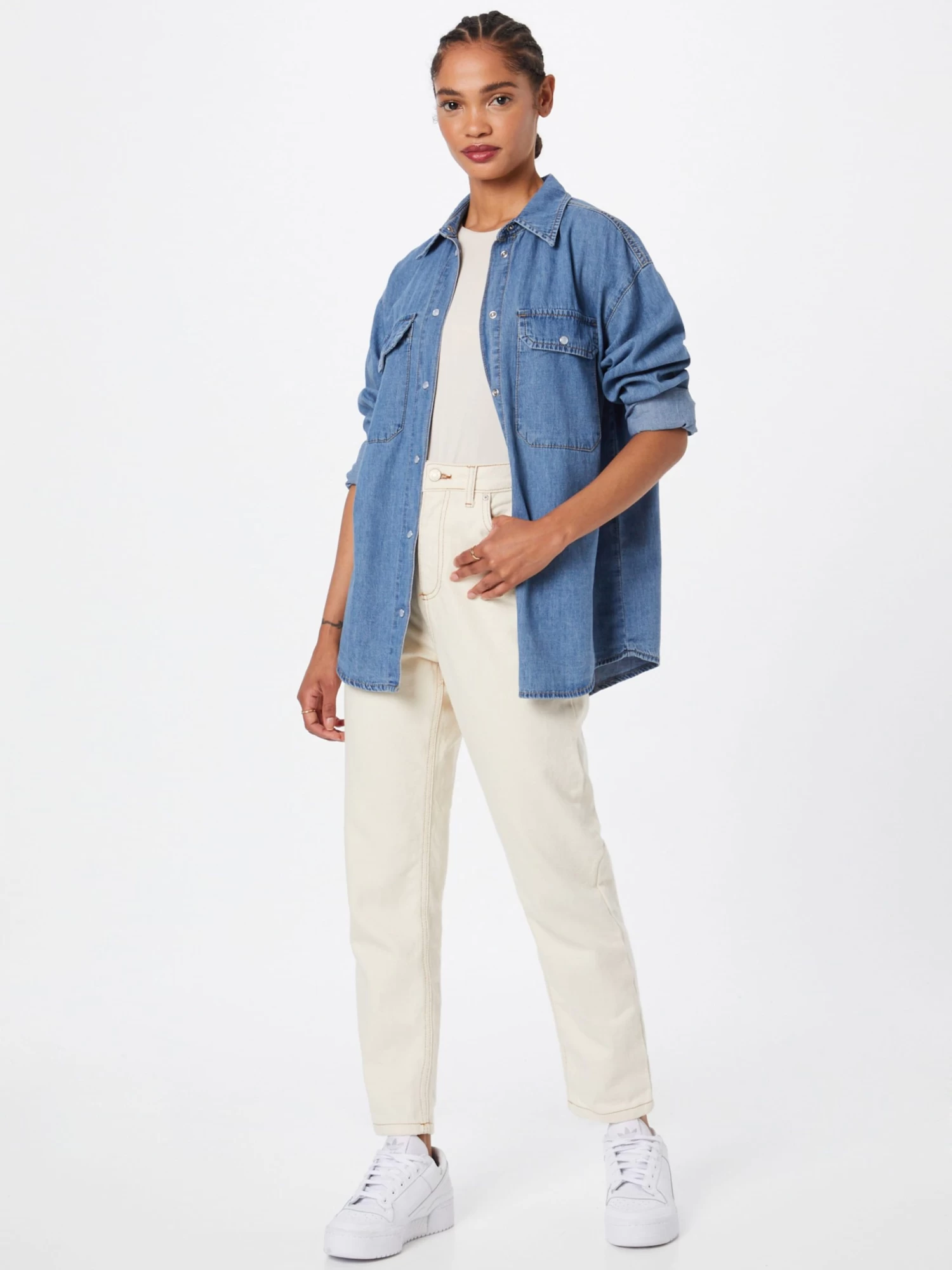 Vila Spijkerblouses Blouse Ninas Dames Blauw 9 Vila Spijkerblouses Blouse Ninas Dames Blauw - Afbeelding 7