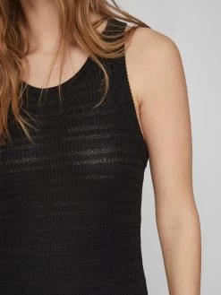 Gebreide Jurken Gebreide Jurk Margot Dames Zwart -Vila 69e77640b680fcdbb11e09b18e916b35