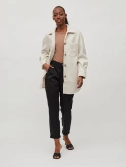 Vila Tussenjassen Tussenjas Kimmi Dames Crème -Vila 6a9f89eab19f0c9e54bf6b4959aa07da