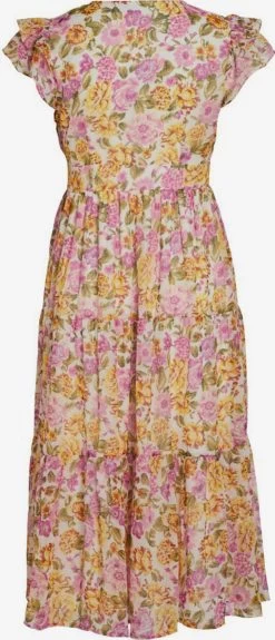 Vila Midi Jurken Jurk Dames Mandarijn / Kreeft / Lichtroze -Vila 6acaf3534625f8993aa7a90e67e5e37b