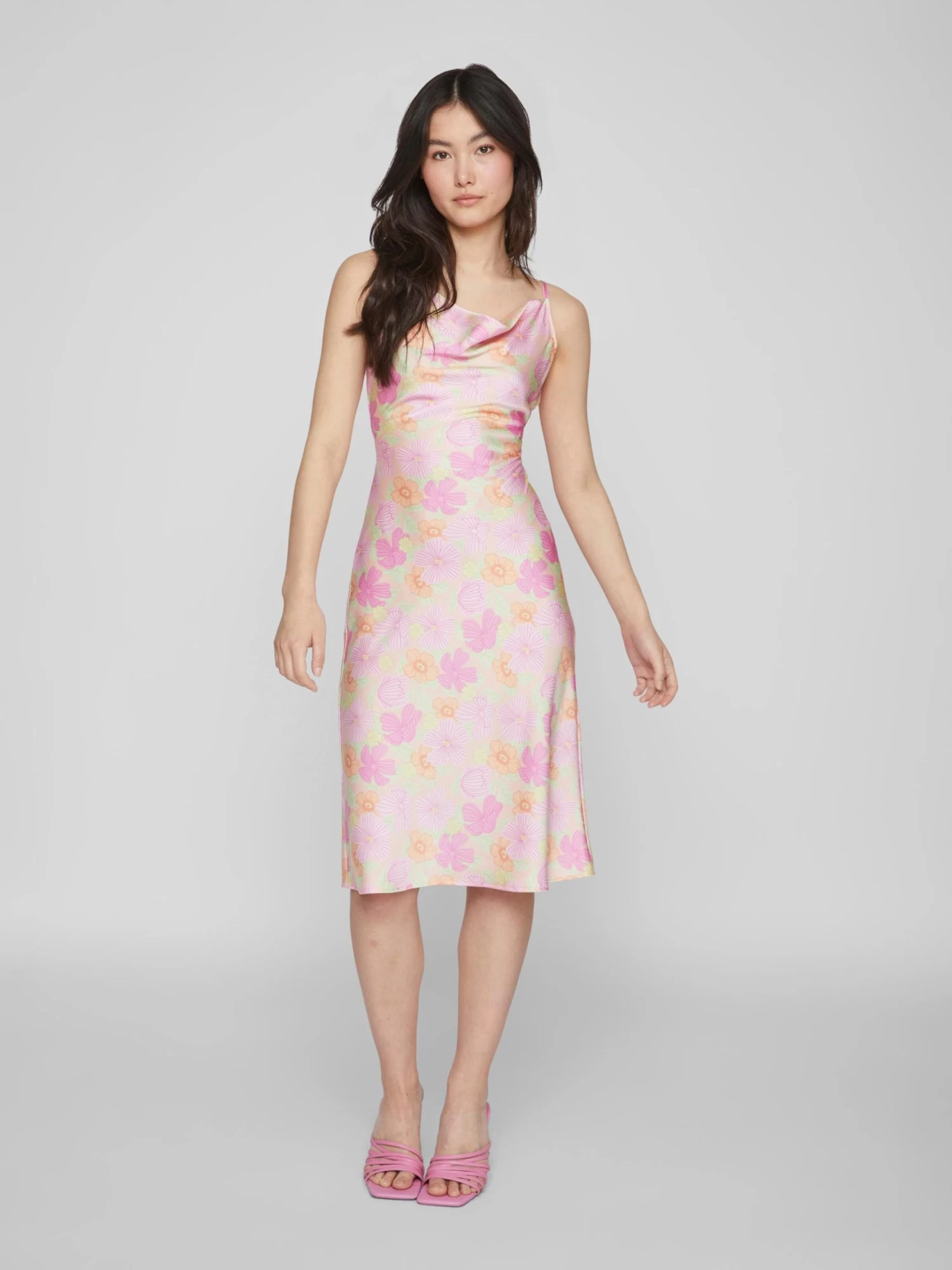 Midi Jurken Jurk RAVENNA Dames Rosa / Eosine 7 Midi Jurken Jurk RAVENNA Dames Rosa / Eosine - Afbeelding 5