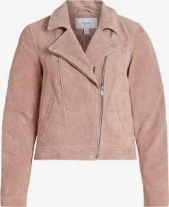 Vila Leren Jassen Tussenjas Dames Bruin