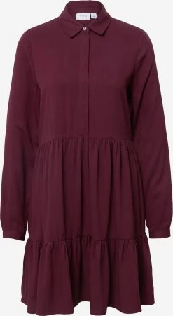 Vila Blousejurken Blousejurk MOROSE Dames Bordeaux