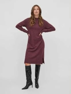 Vila Gebreide Jurken Gebreide Jurk Dames Bessen -Vila 6c6ae990951cd51ee86b89e9a180824b