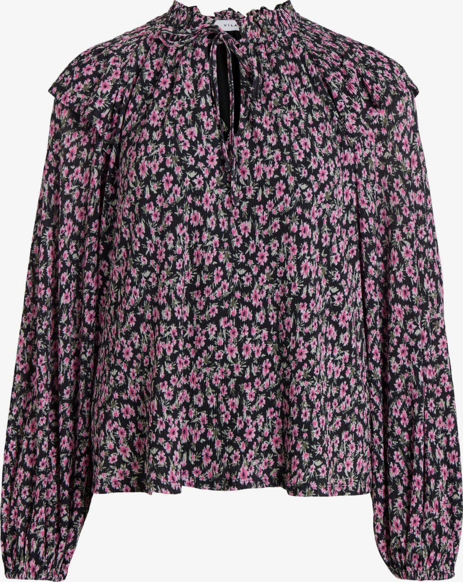 Vila Blouseshirts Blouse Linus Nua Dames Zwart 3 Vila Blouseshirts Blouse Linus Nua Dames Zwart