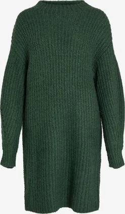 Vila Gebreide Jurken Gebreide Jurk Suba Dames Donkergroen