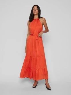 Vila Maxi Jurken Jurk Layla Dames Donkeroranje 11 Vila Maxi Jurken Jurk Layla Dames Donkeroranje -Vila 6e489389ab39c81e863a990d62716f3a