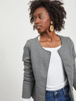 Vila Tussenjassen Tussenjas Naja Dames Grijs Gemêleerd -Vila 70594204625358e319f9ef8c8b5c6af8