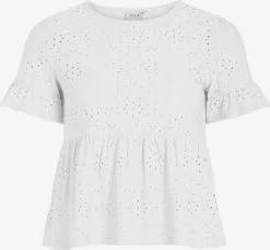 Vila T-shirts Shirt Kawa Dames Wit