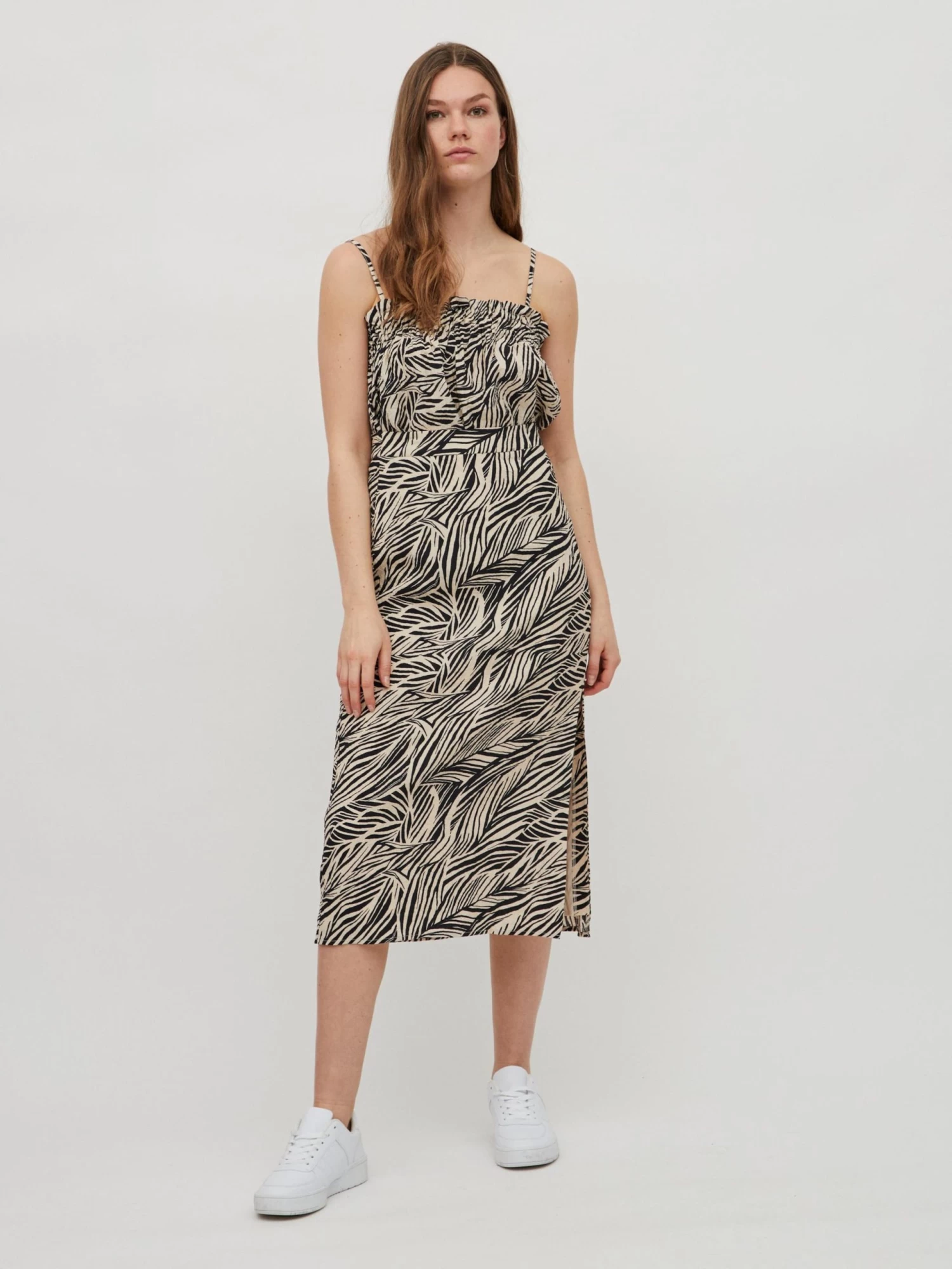 Vila Spaghetti Tops Top LIMIA LEA Dames Lichtbeige / Zwart 6 Vila Spaghetti Tops Top LIMIA LEA Dames Lichtbeige / Zwart - Afbeelding 4