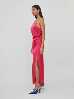 Vila Maxi Jurken Jurk Ravenna Dames Magenta -Vila 71960ae5abcc42339d18abc1f2fe873a