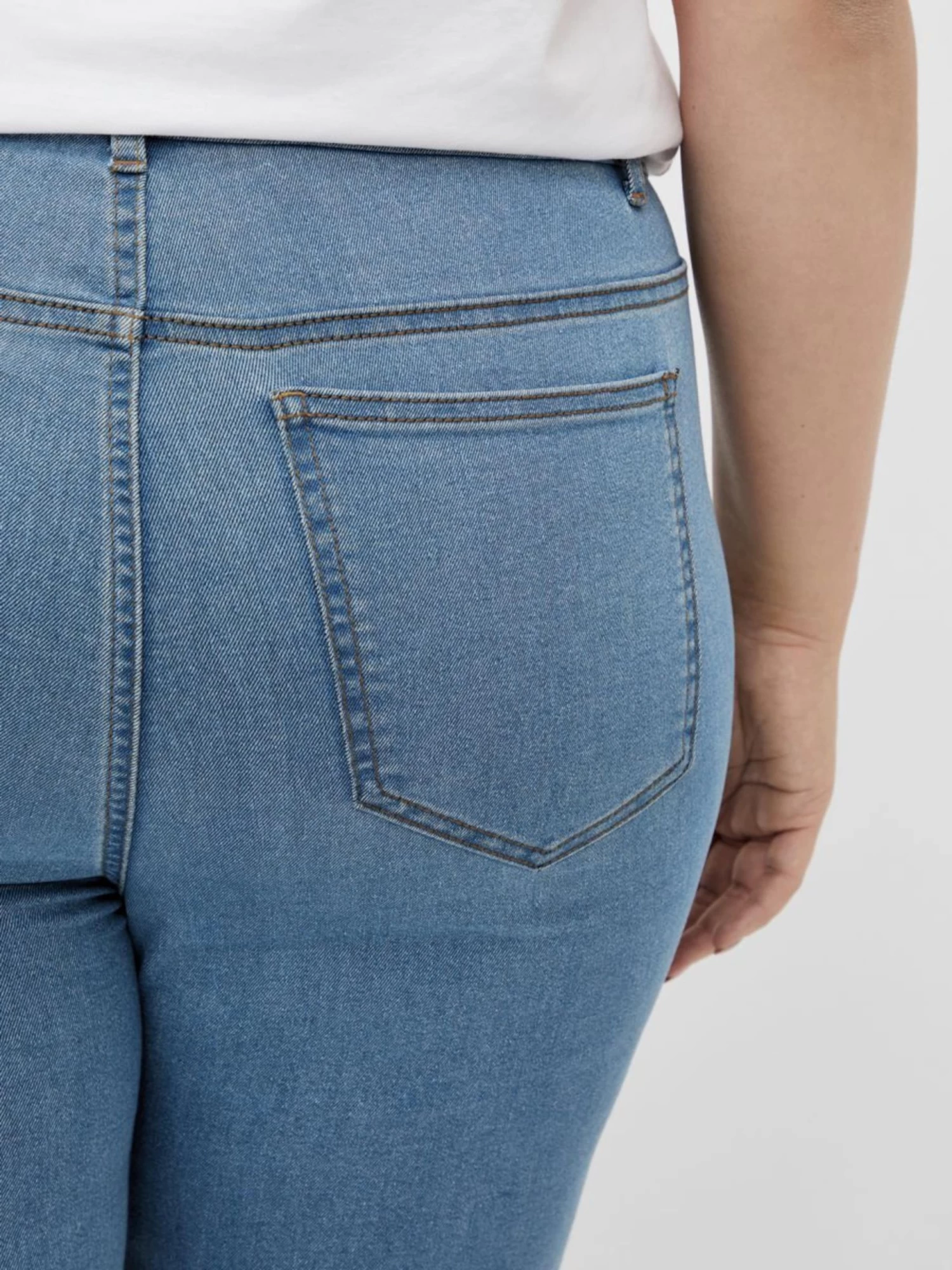 Denim Shorts Skinny Jeans Dames Blauw 9 Denim Shorts Skinny Jeans Dames Blauw - Afbeelding 7