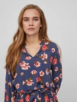 Vila Mini Jurken Jurk Dames Blauw -Vila 736f34832a85e80c3cbc48cbb8c5a7f3