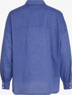 Vila Overhemden Blouse Dames Blauw -Vila 73fa4e86ce2cd0dff6637a2956c0e006