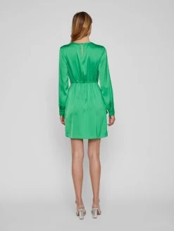 Vila Mini Jurken Jurk ANNES Dames Grasgroen -Vila 7438369d9d29974e7197785c5bf1a589